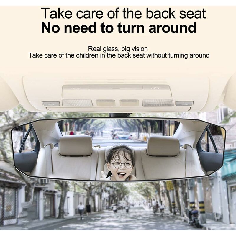 Universal Wide Angle Panoramic Interior Rearview Mirror for Car or Truck Cabin 23884mm — image 4