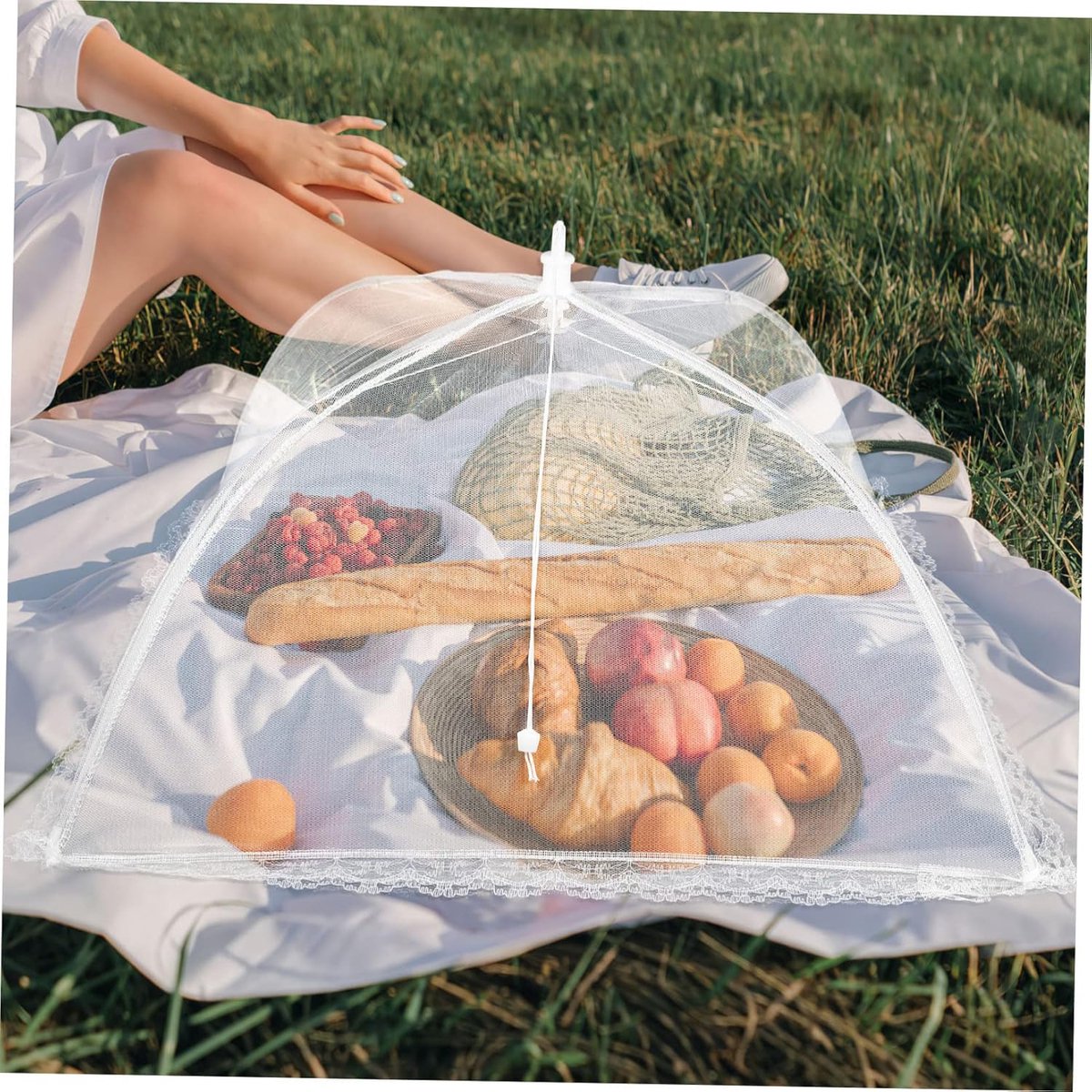 Fly Covers - Foldable Fly Covers 2 Pieces - Fly Cover - Flystopper - Foodcover - Pop Up Insect Net - Fly Covers/Insect Covers - For Barbecues, Picnics and — image 3