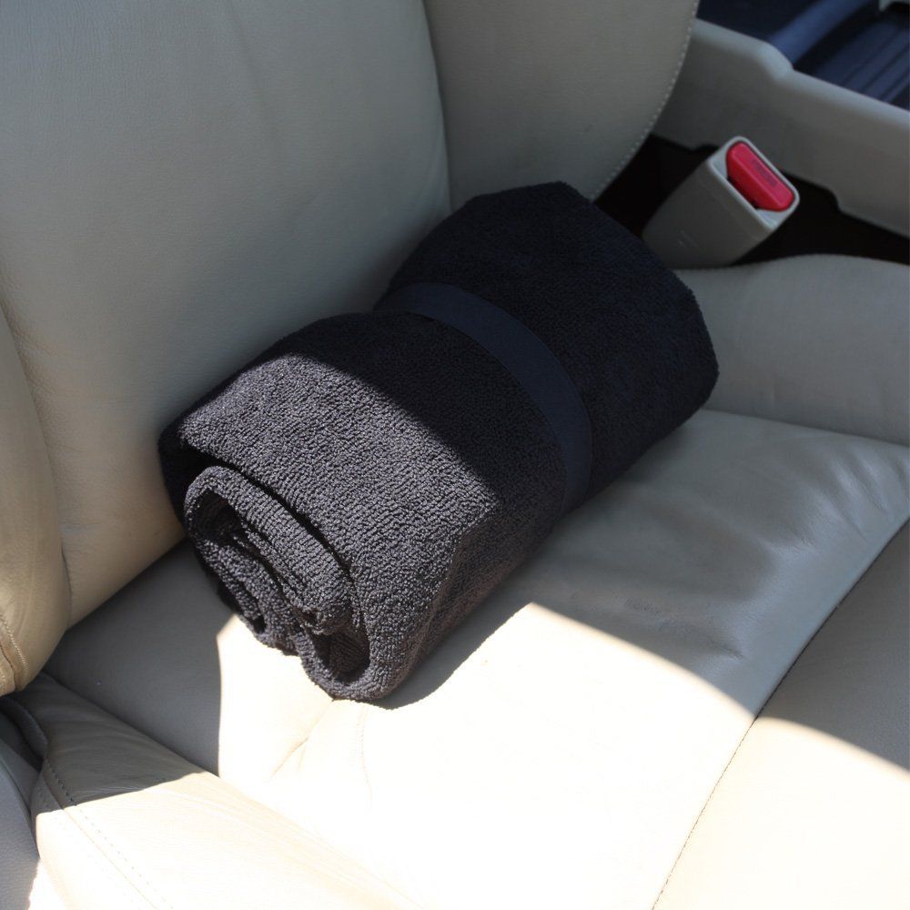 Accessories Black Waterproof Sweat Towel Seat Cover Universal Non-Slip for Car Truck SUV Seat for Dog & Kid Workout Outdoor — image 4