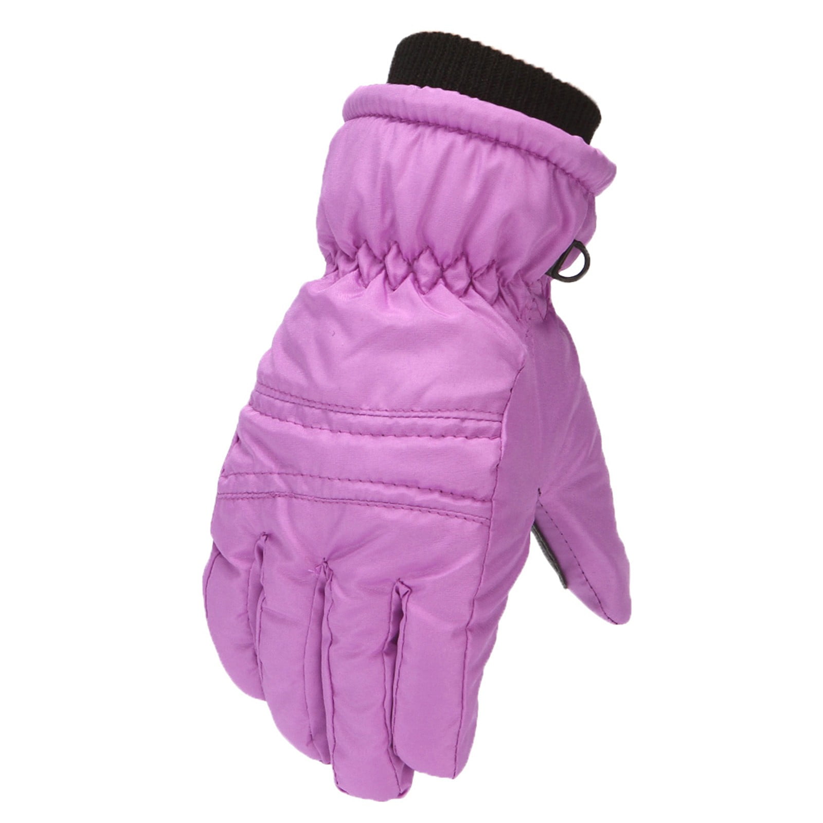 Gloves For Kids Toddler Skis Kids Gloves Winter Gloves Thick Gloves Stretchy Warm Gloves Boys Girls 6-24 Months 7-12 Year AHA1 kids snow gloves Purple — image 5