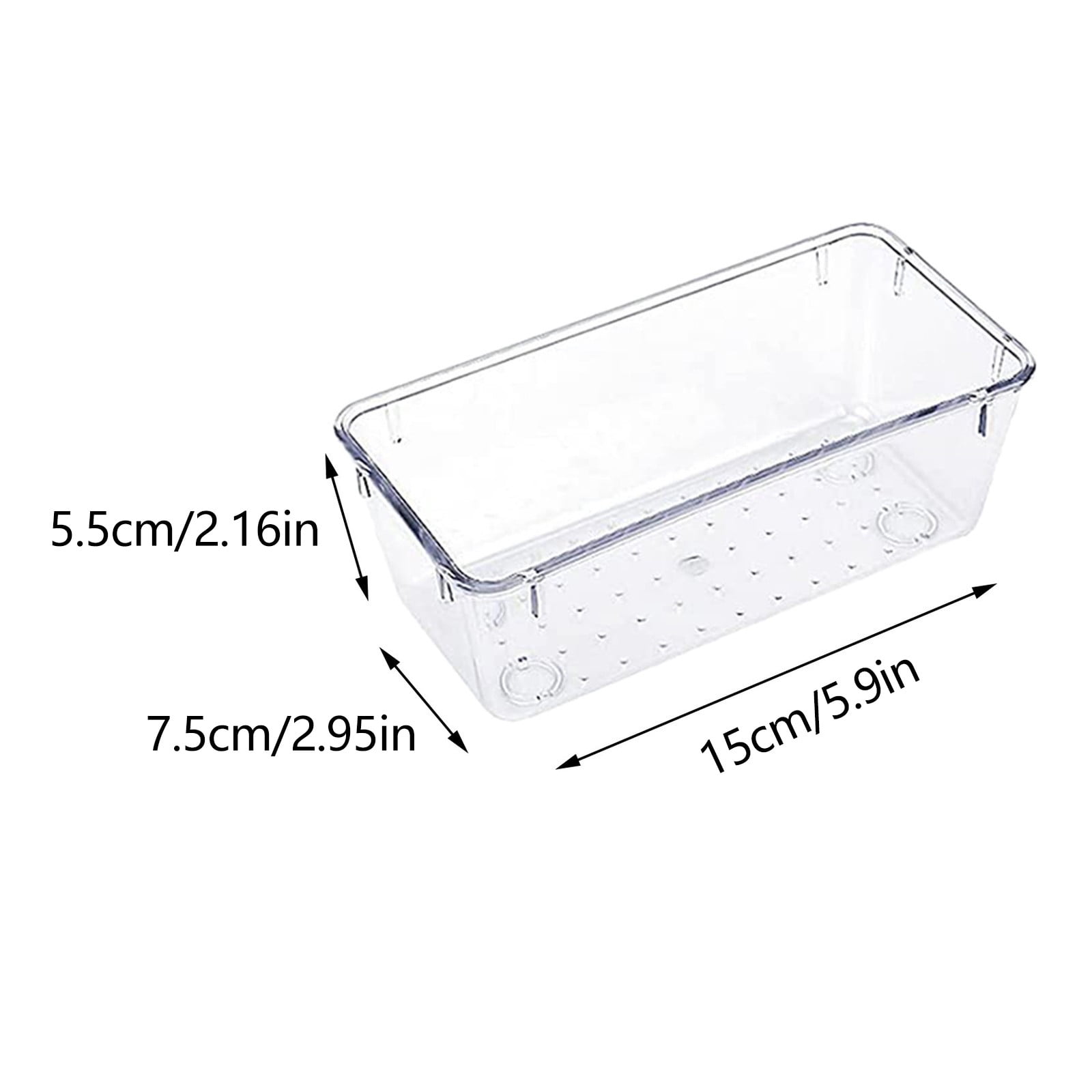Rectangular Empty torage Box, Plastic Pencil Case, Clear Storage Container for Pencil,Crayon,Sticker,Cosmetics, 1 Pcs, 5.24x2.44x0.98 9.05" x 2.75" x 1.96" Hot โ image 2