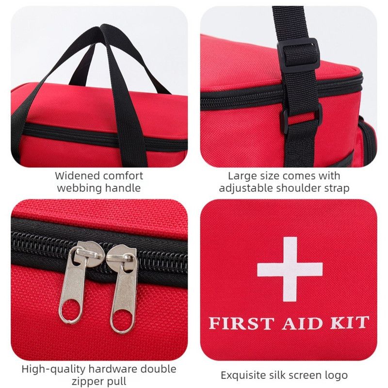 Portable First Aid Kit, Household Medicine Storage Bag, Outdoor Emergency Medical Bag, Small Sizes—Blue — image 4