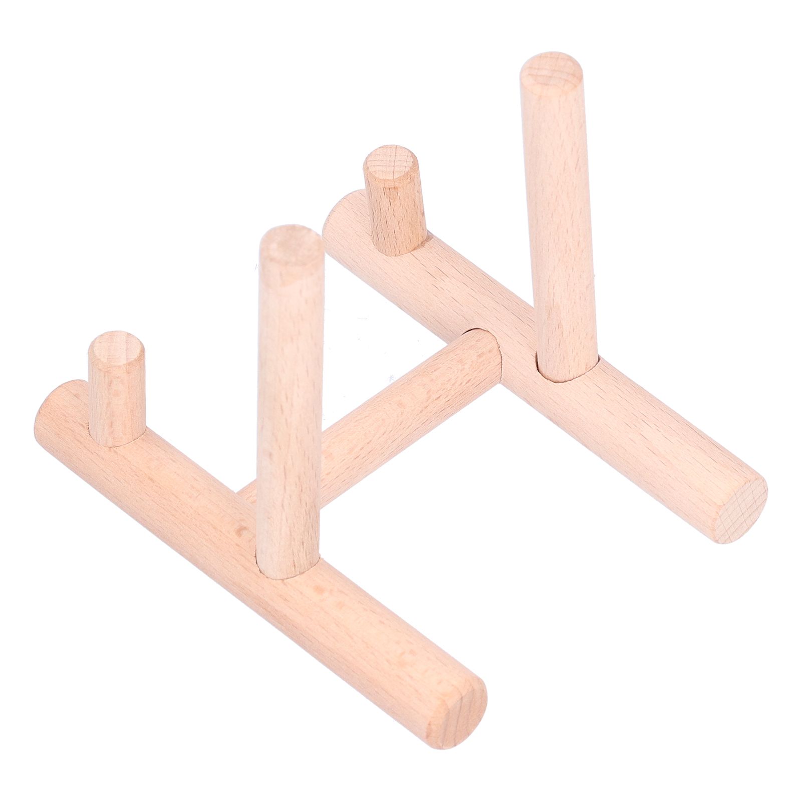 Wooden Desktop Ornament Household Modern Plate Holder Stand Home Decoration for Party โ image 2