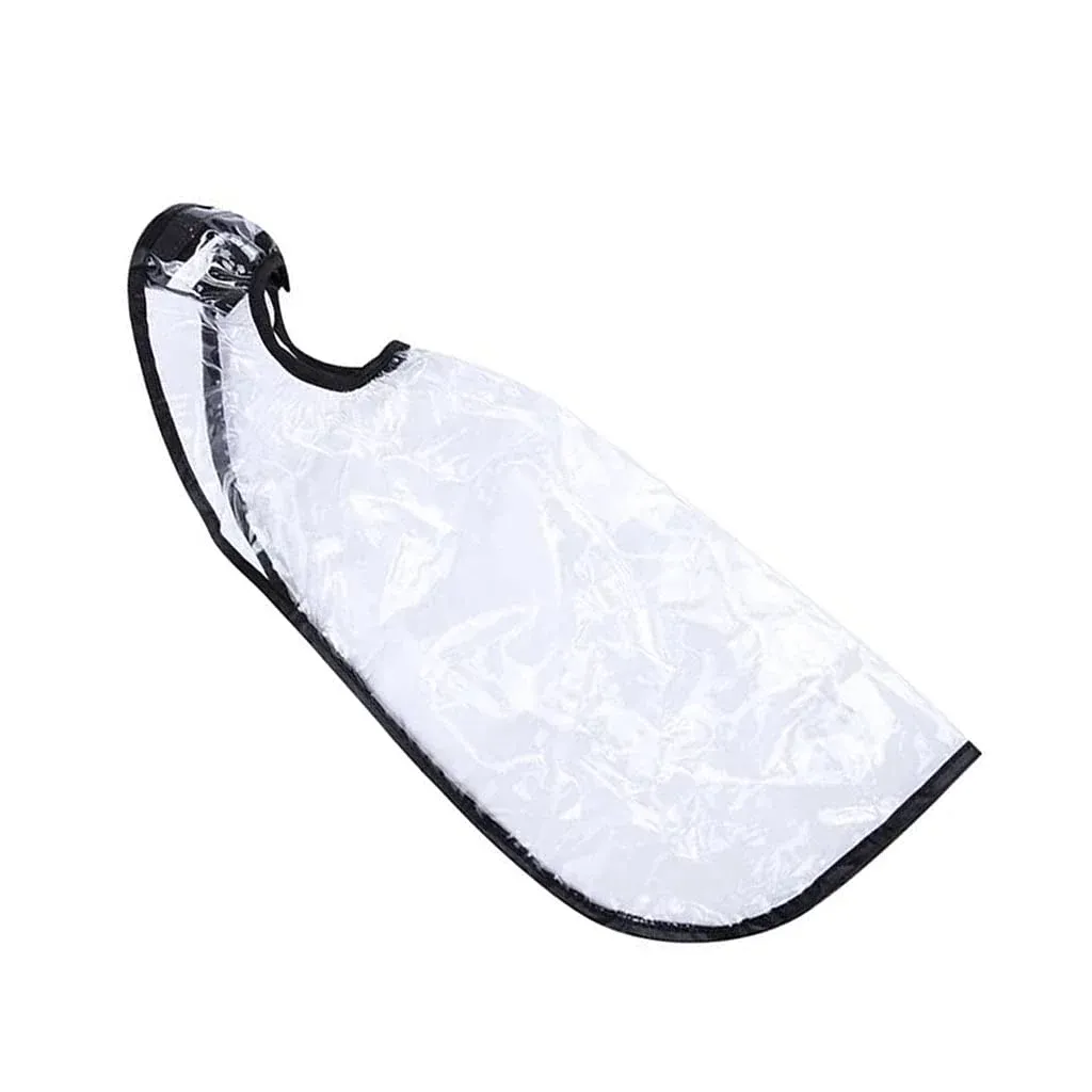 2 Pcs Hair Washing Funnel Apron, Upright Position Shampoo Cape for Home or Salon Use, Elderly Disabled Clients, Clear — image 4