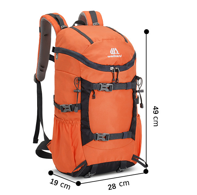 Black 20L Women's Orange Mountaineering Backpack - Water-Resistant โ image 2