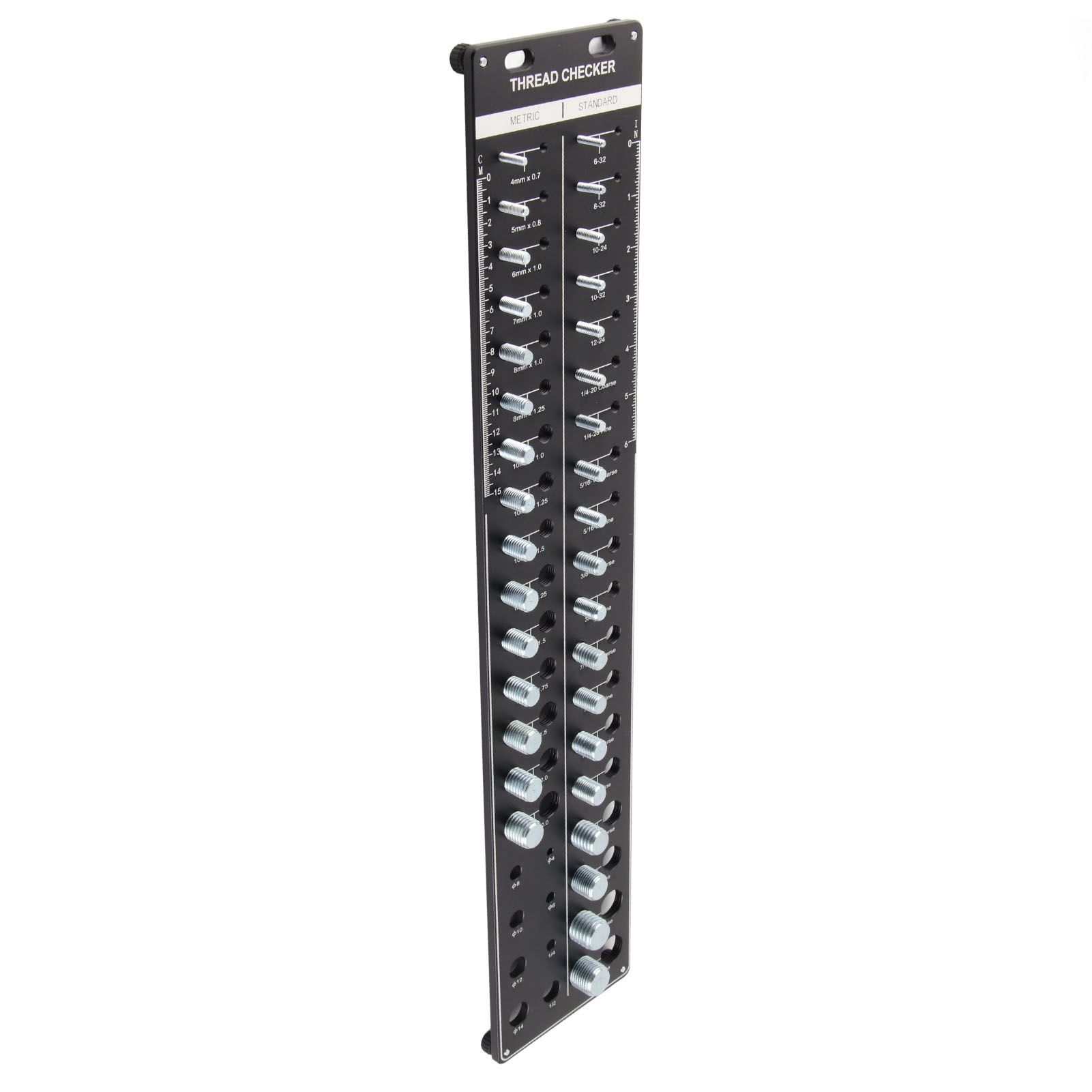 Bolt and Nut Identifier Gauge 10B21 Carbon Steel High Accuracy Nut and Bolt Thread Checker for Detecting Fixed Bolts Black 51x10cm — image 6