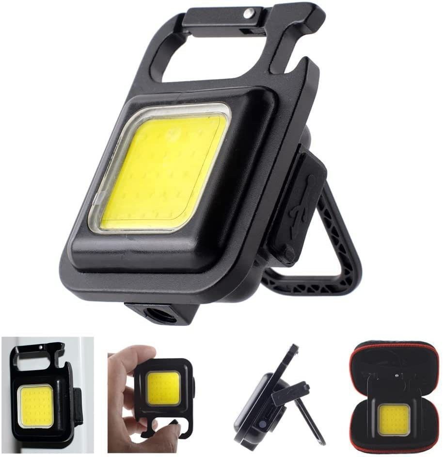 Keychain Work Light Keychain Flashlights 4 Light Modes,Keychain Light Emergency Light with Folding Bracket Bottle Opener — image 3