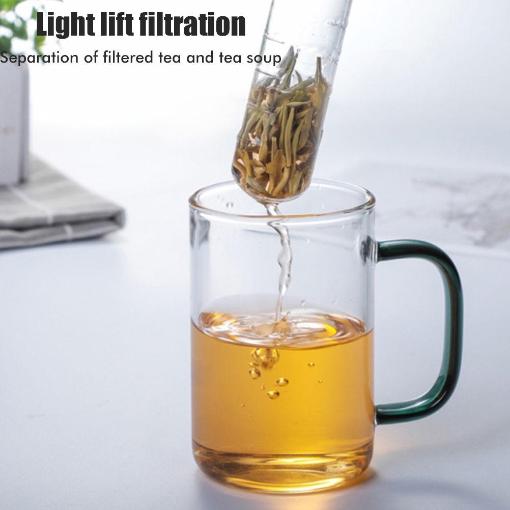 Tea Infuser Heat Resistant Glass Tea Strainer Transparent Tea Cup Strainer โ image 6