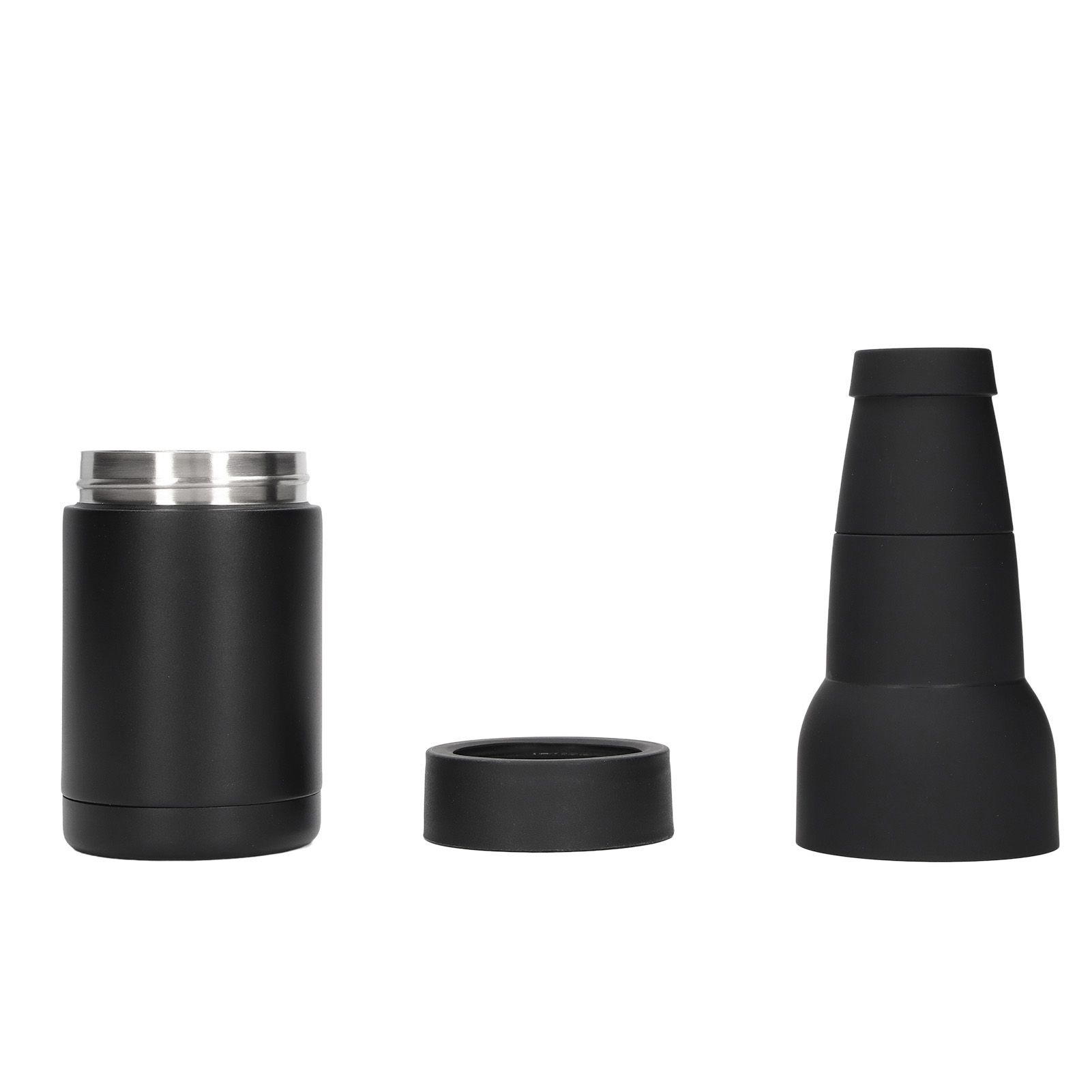 Vacuum Double Wall Stainless Steel Can Insulation and Cold Storage Tank with Bottle Opener Black โ image 5
