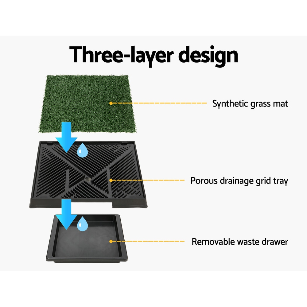 i.Pet Pet Training Pad Dog Potty Toilet Large Loo Portable With Tray Grass Mat โ image 5