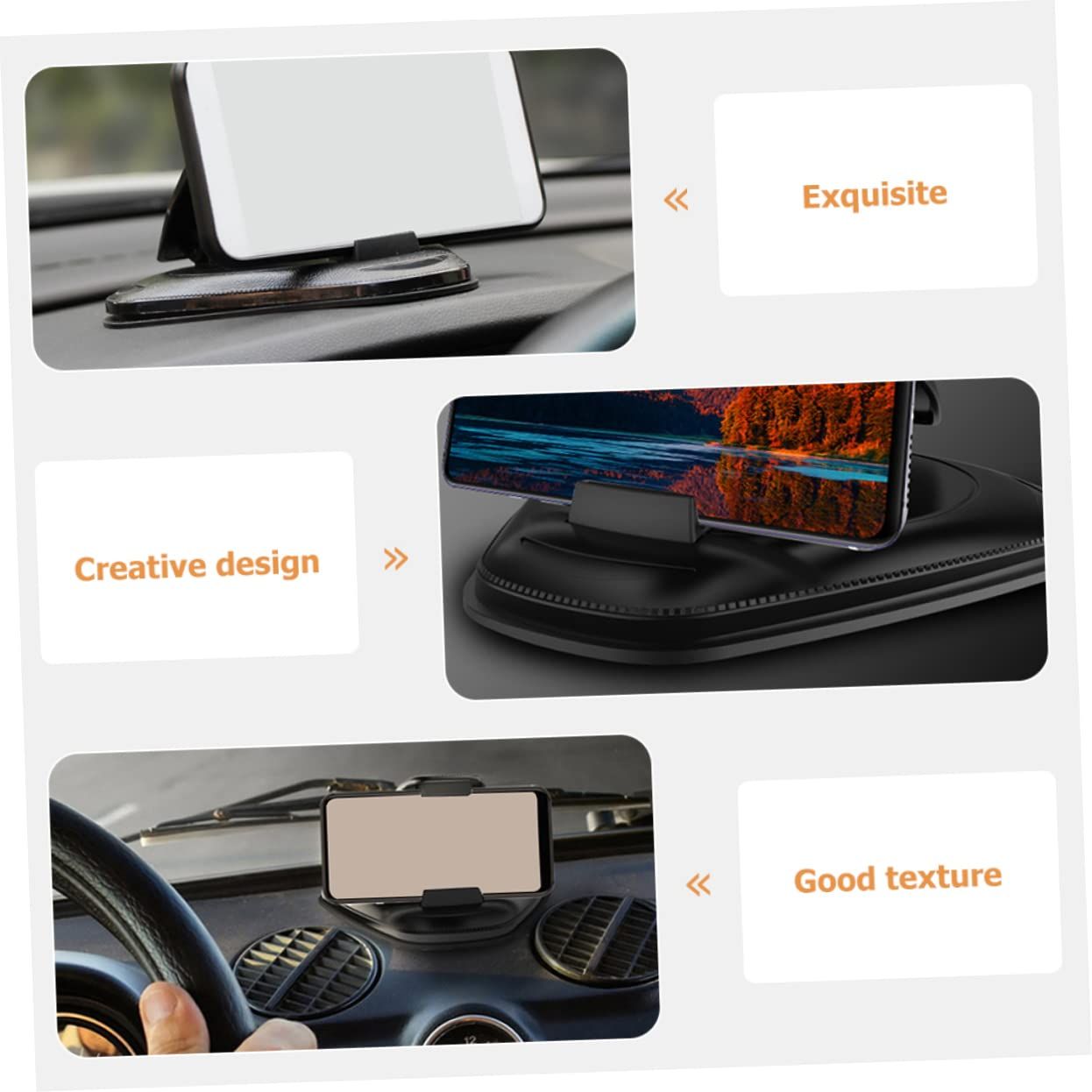 Car Phone Holder Phone Navigation Holder Car Accessory Vehicle Phone Holder Car Phone Mount Phone Bracket Mobile Phone Stand โ image 4