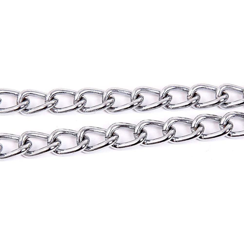 1 pcs Pets Double Head Dog Leash Aluminum Alloy Twin Lead Traction Belt Pets Chains for Walking Two Dogs（40cm） — image 4