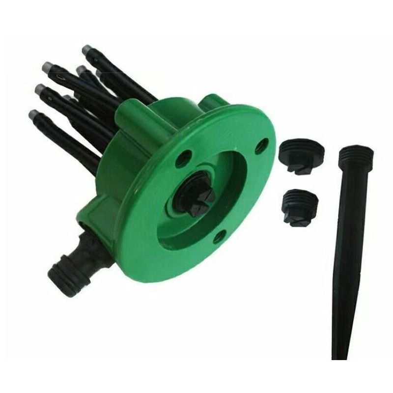 Flexible Lawn & Garden Sprinkler Garden Spray 360° Automatic Watering System, 12-Tube Sprayer for Watering, Hands-Free Lawn and Plant Watering — image 3