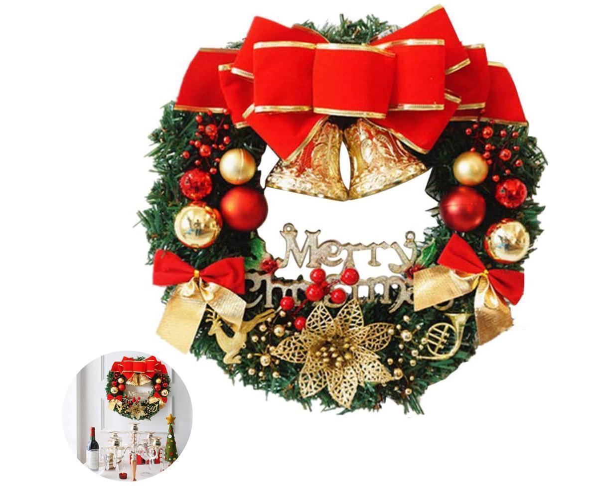 Creative Christmas Door Wreath Christmas Garland Wreaths 30cm โ image 2