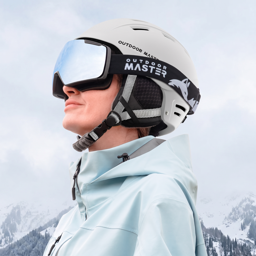 OutdoorMaster Kelvin II Ski Helmet - Snow Sport Helmet Snowboard Helmet for Men Women & Youth White L — image 4