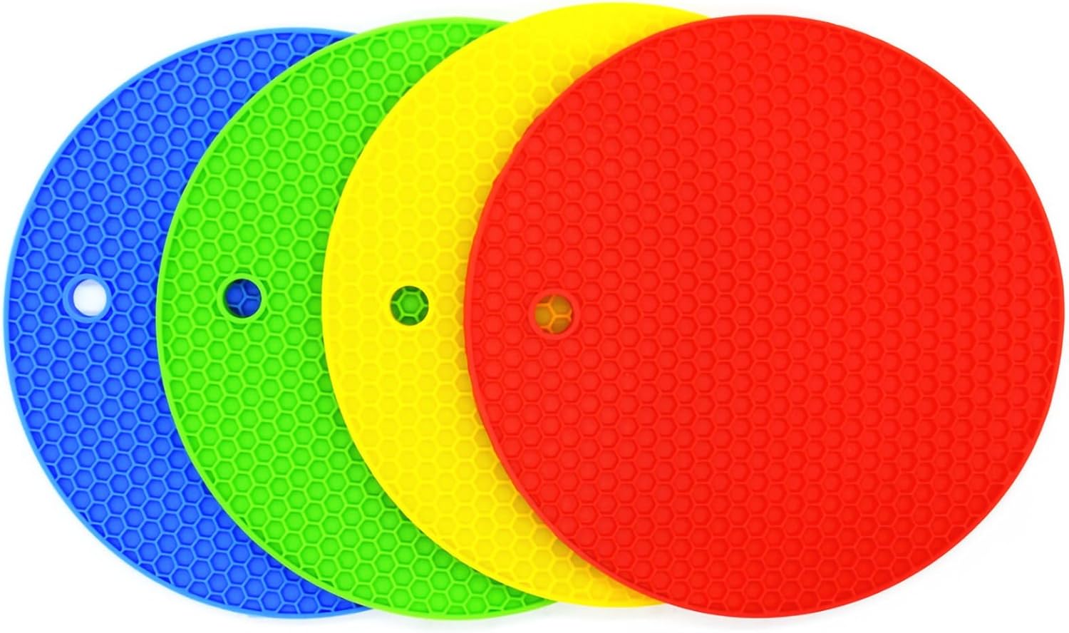 Bangp Silicone Coasters(Set of 4), Trivet Mats,Multipurpose Thermally Insulated Containers, Non-Slip, Flexible, Durable Heat Proof Mats — image 2