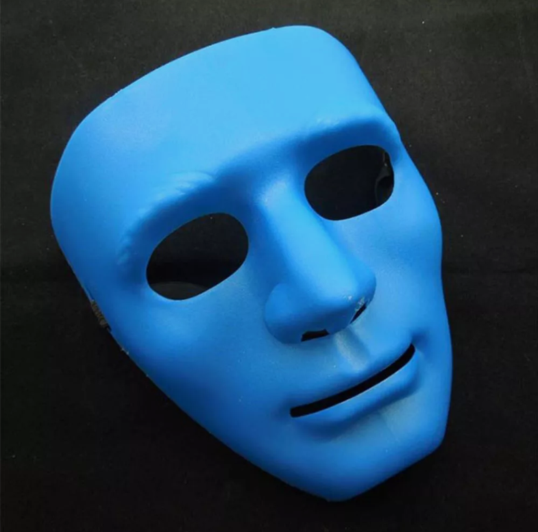 2x Robot Plain Mask Purge Style Halloween Scary Ghost Blank Mask Unisex - 2x White โ image 2