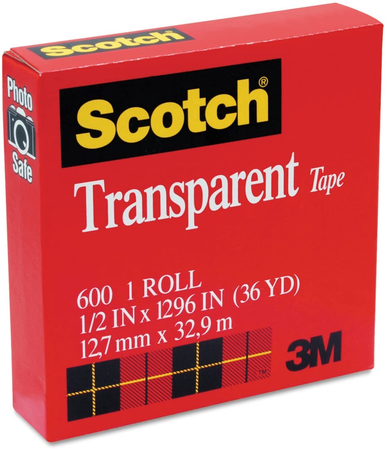 Scotch 3M Transparent Tape 12.7mm x 32.9m - MADE IN USA โ image 2