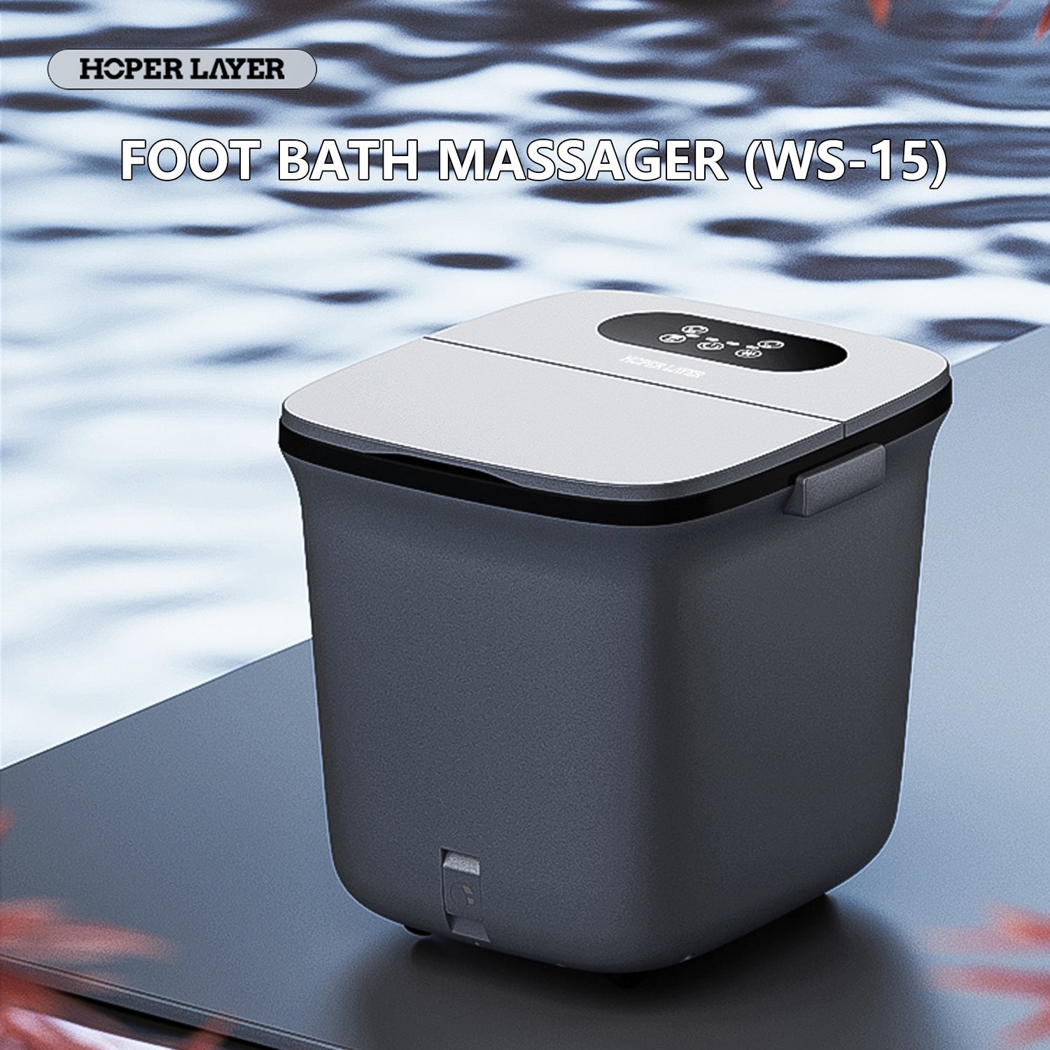 Hoper Layer Circulating Heating Foot SPA Bath Massager Dry and Wet Dual-use WS-15 โ image 2