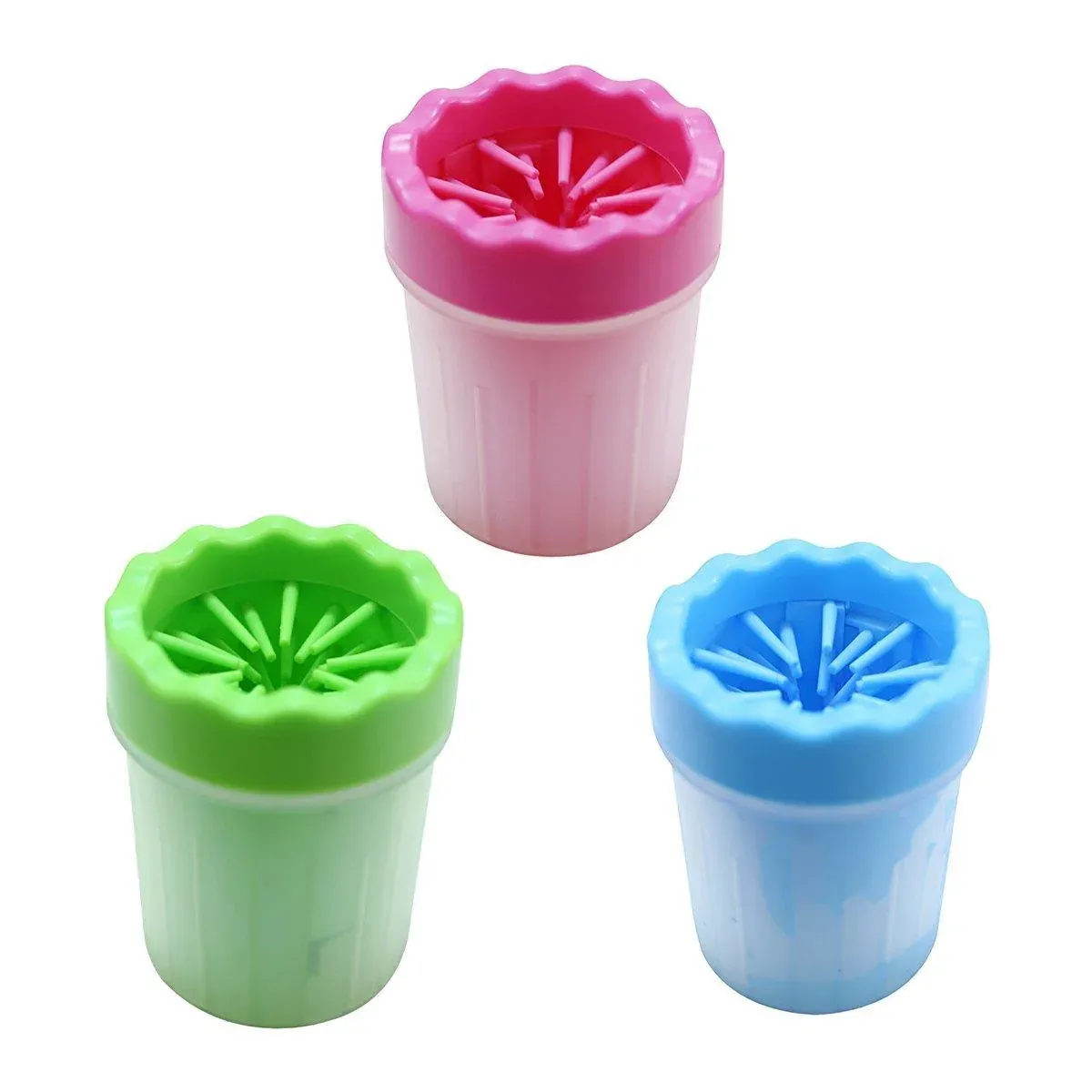 Dog Paw Cleaner Pet cat Foot Washer Cup Feet Clean Brush Cleaning Paws Wash Tool - Blue โ image 3