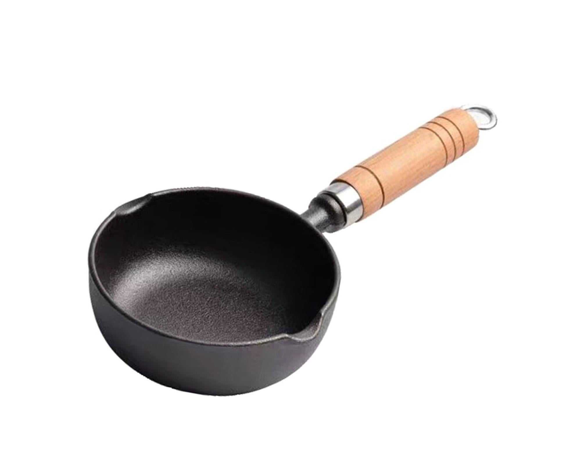 Cast Iron Pot, Even Heating Multifunctional Non-Stick Stir Fry Pan, 11 x 4cm — image 2