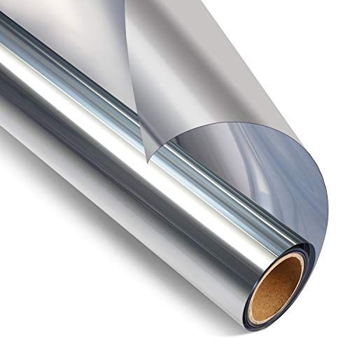 Privacy Window Film One Way Mirror Glass Tint Heat Control Sun UV Blocking Sliding Door Tinting Reflective Static Cling for Home