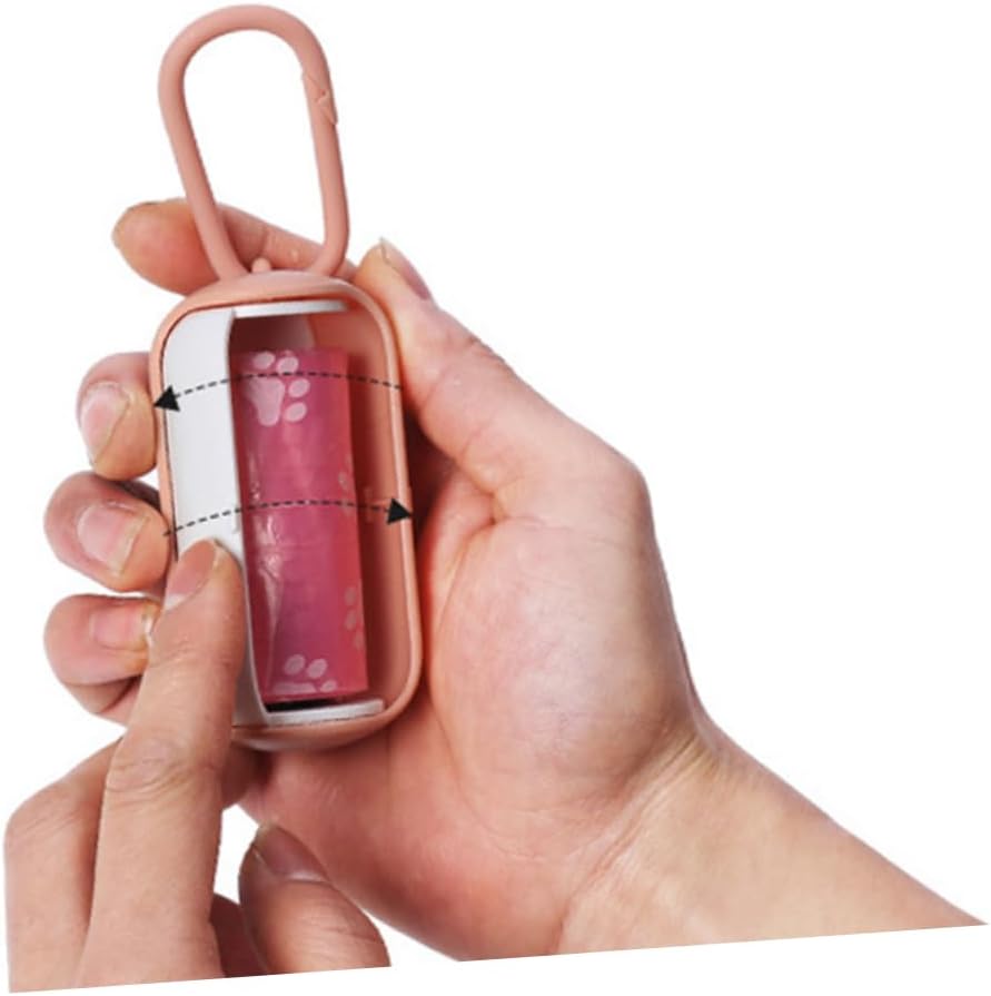 Dog Poop Bag Holder with Leash Hook Dispenser 5 Pack โ image 3