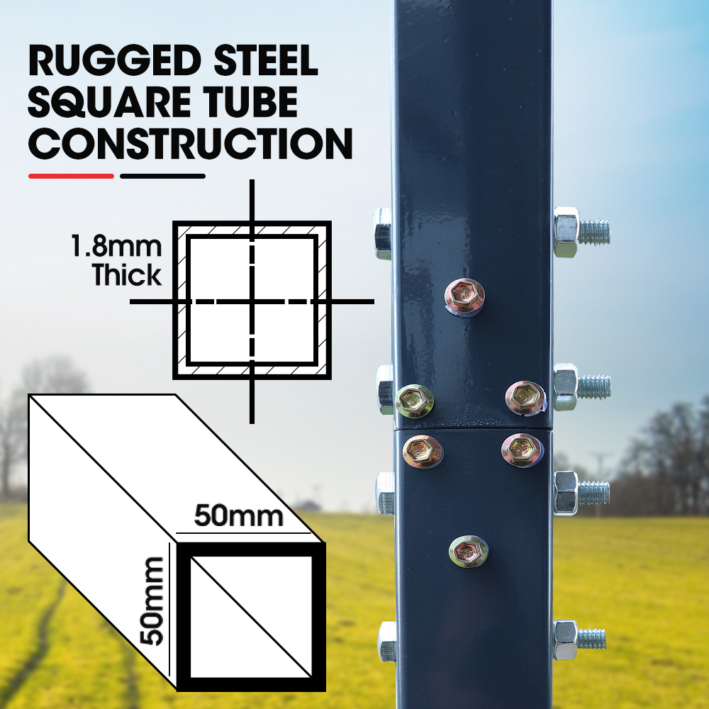 SHADE SHIELD Single Carport Shed 3.3 x 6 x 2.9m, Galvanised Steel Frame, Powder Coated Gable Roof, Shelter for Car Caravan Boat Tractor Agricultural — image 5