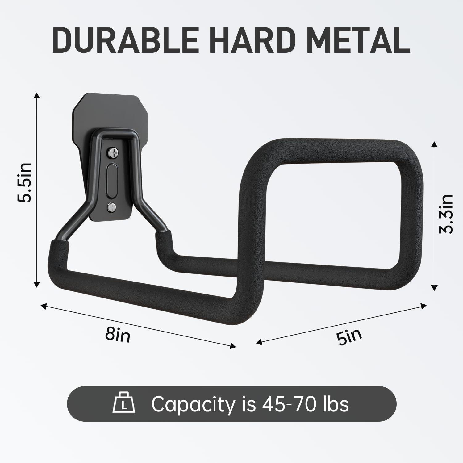 Garden Hose Holder Wall Mount,Heavy Duty Water Hose Hanger for Garage Outside,Metal Hose Reels Hose Rack for Garden Hose โ image 3