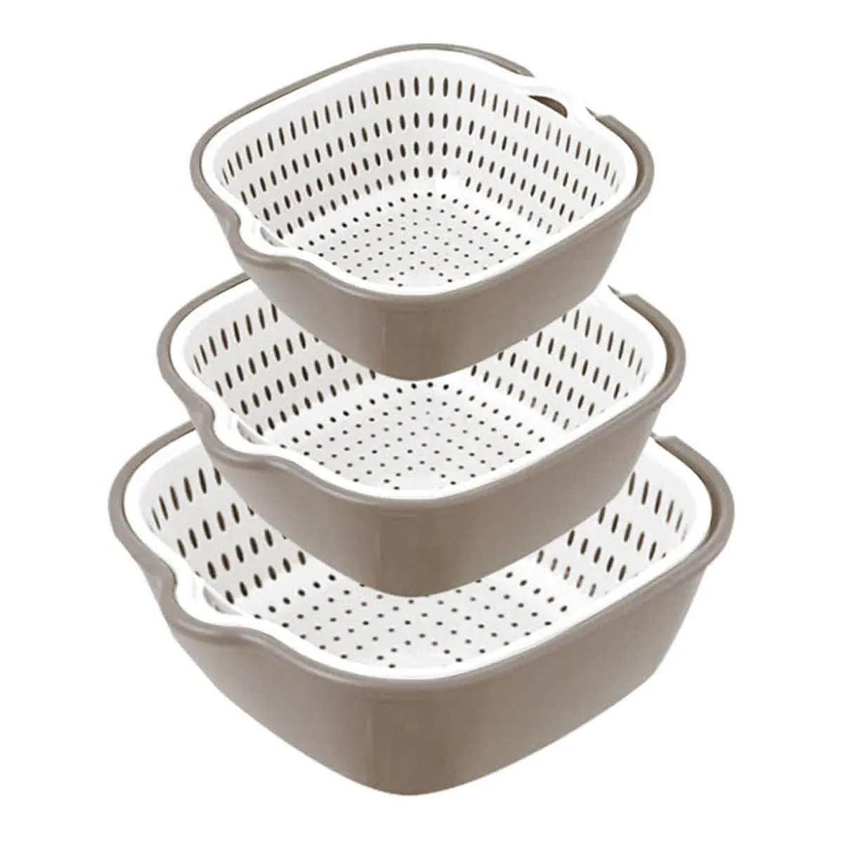 6pcs Multifunctional Drainage Basket for Fruits Vegetables Kitchen Household Use โ image 3