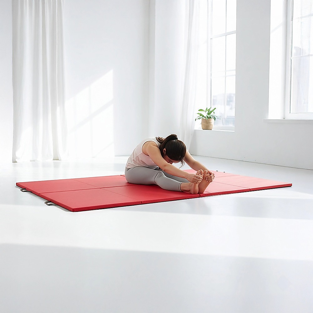 Folding Red Exercise Mat – Gymnastics, Martial Arts, Yoga, Karate & Judo Training — image 6