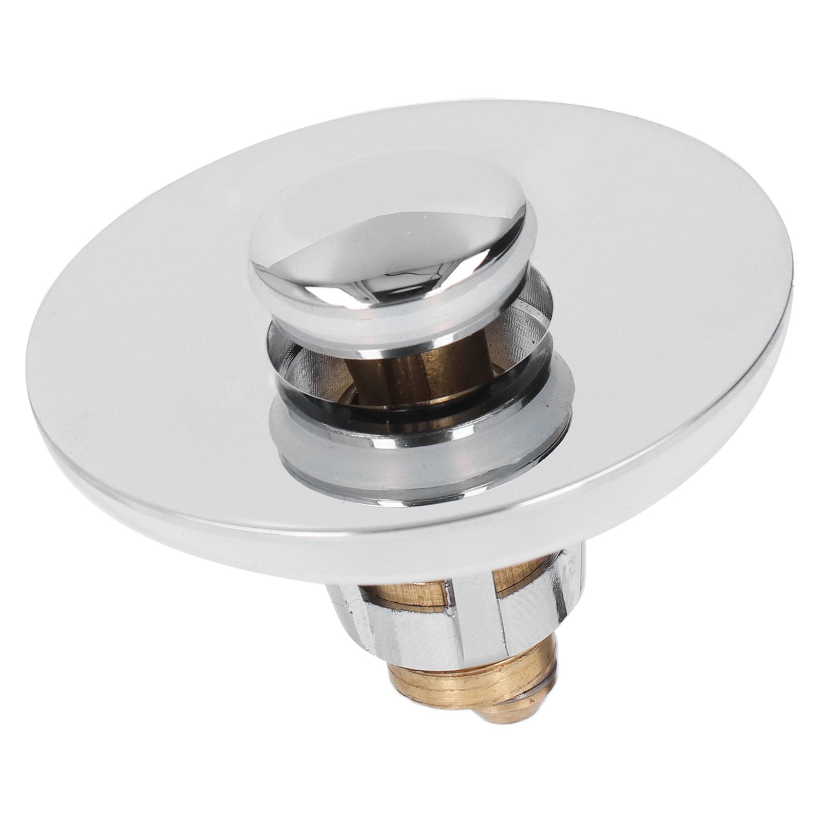 Bathroom Sink Stopper Press Popping Up Anti Clogging Brass Stainless Steel Basin Sink Drain Plug โ image 6