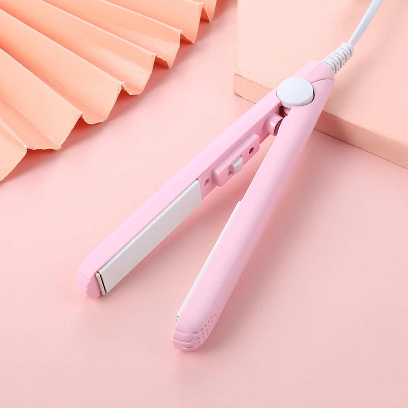 Mini Hair Curler, Mini Hair Curler For Short Hair, 2 In 1 Mini Curler And Hair Straightener, Mini Curling Iron 1/2 Inch Barrel Short Hair, Long-Lasting Effect