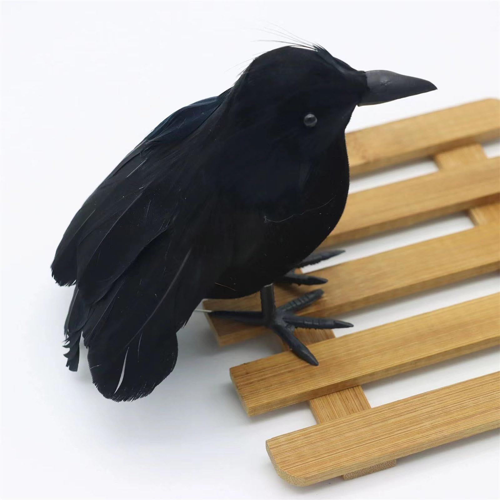 3PCS Fake Black Crow Halloween Decorations, Artificial Ravens Halloween Decor, Simulation Crow Decor for The Home Crafts — image 3