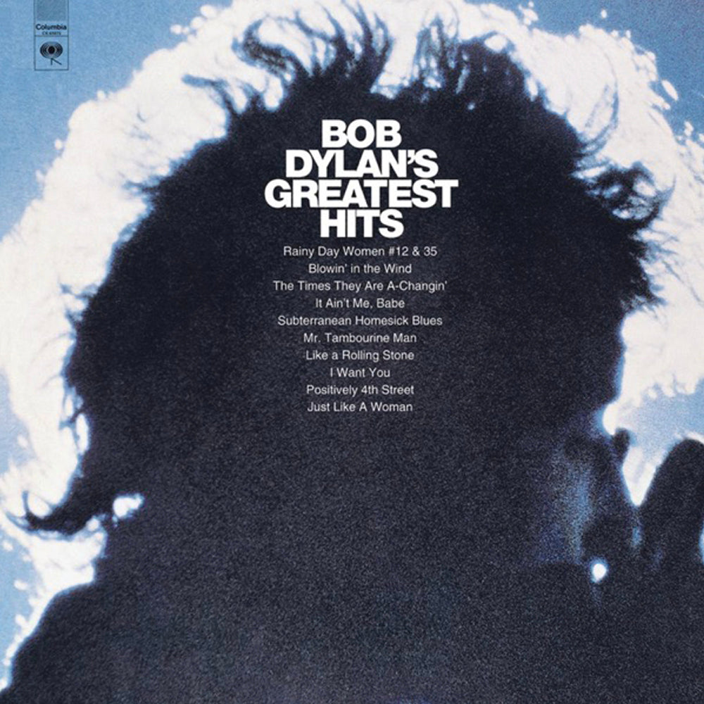 Bob Dylan Greatest Hits Vinyl Album & Crosley Record Storage Display Stand — image 2