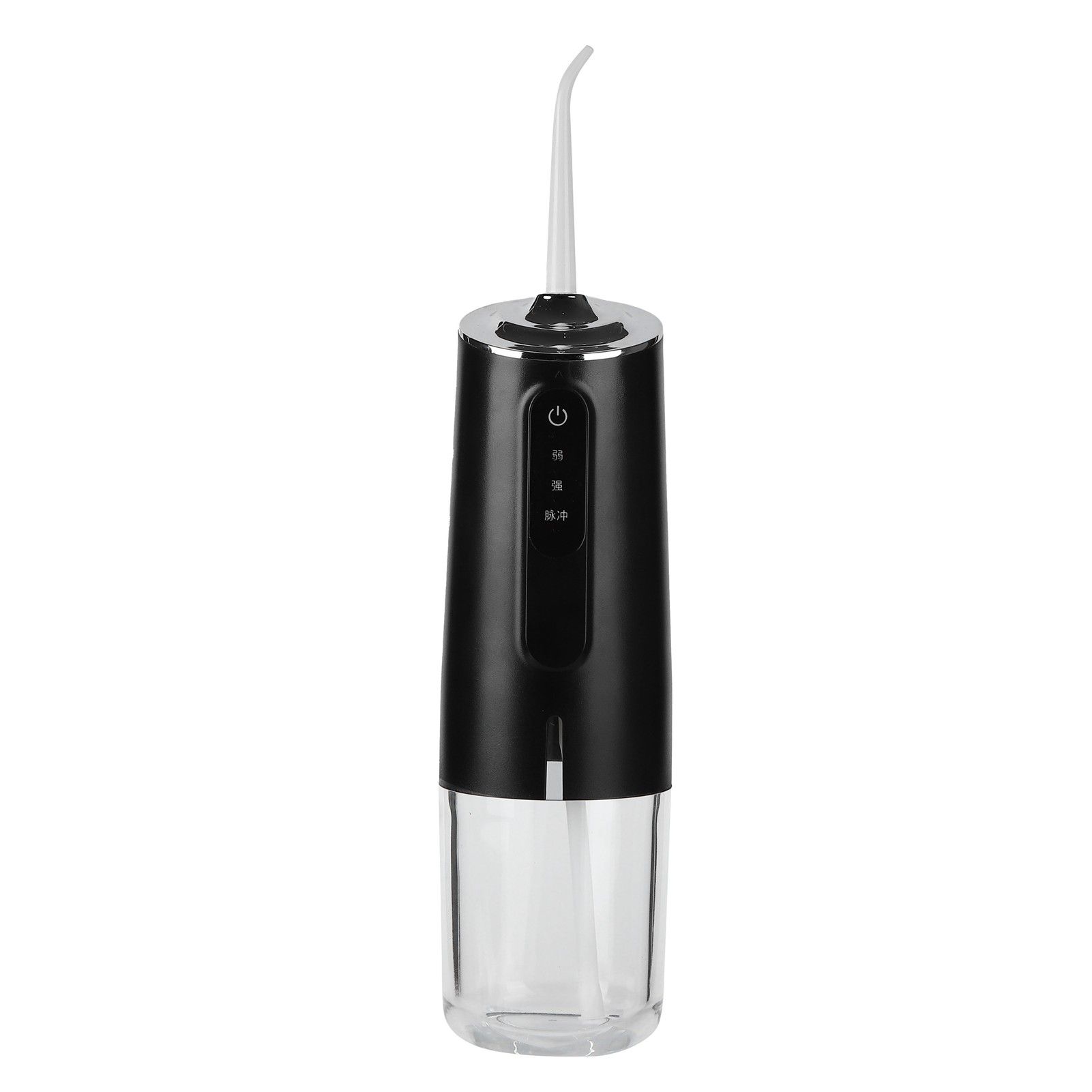 240ml Portable Oral Irrigator 3‑Mode USB Rechargeable Water Dental Floss Waterproof Tooth Cleaner with 1 NozzleBlack — image 2