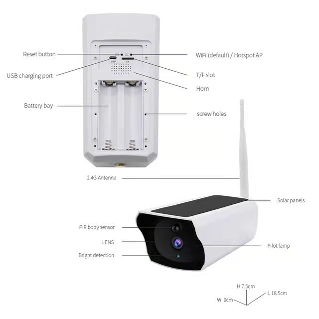BDI Y4P Security WiFi Camera with Solar & Battery — image 3