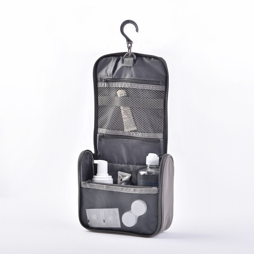 Hanging Toiletry Bag Polyester Travel Storage Organizer Hb8012-5 orange toiletries bag About 16x19x6cm โ image 3