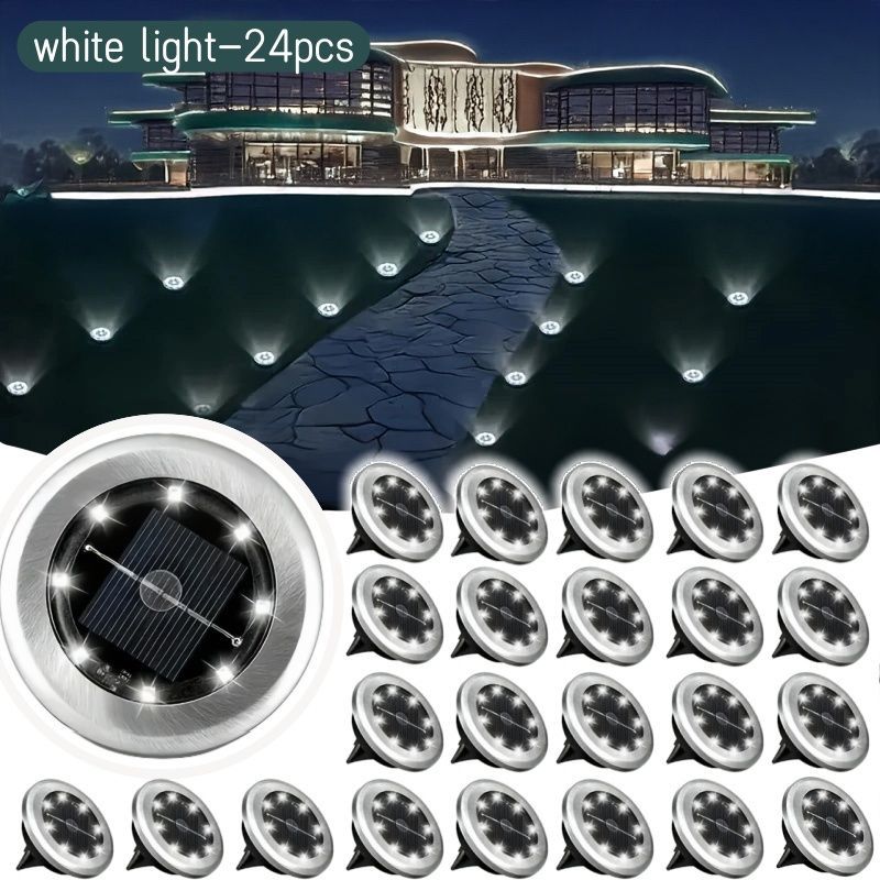 solar ground disk lights — image 3