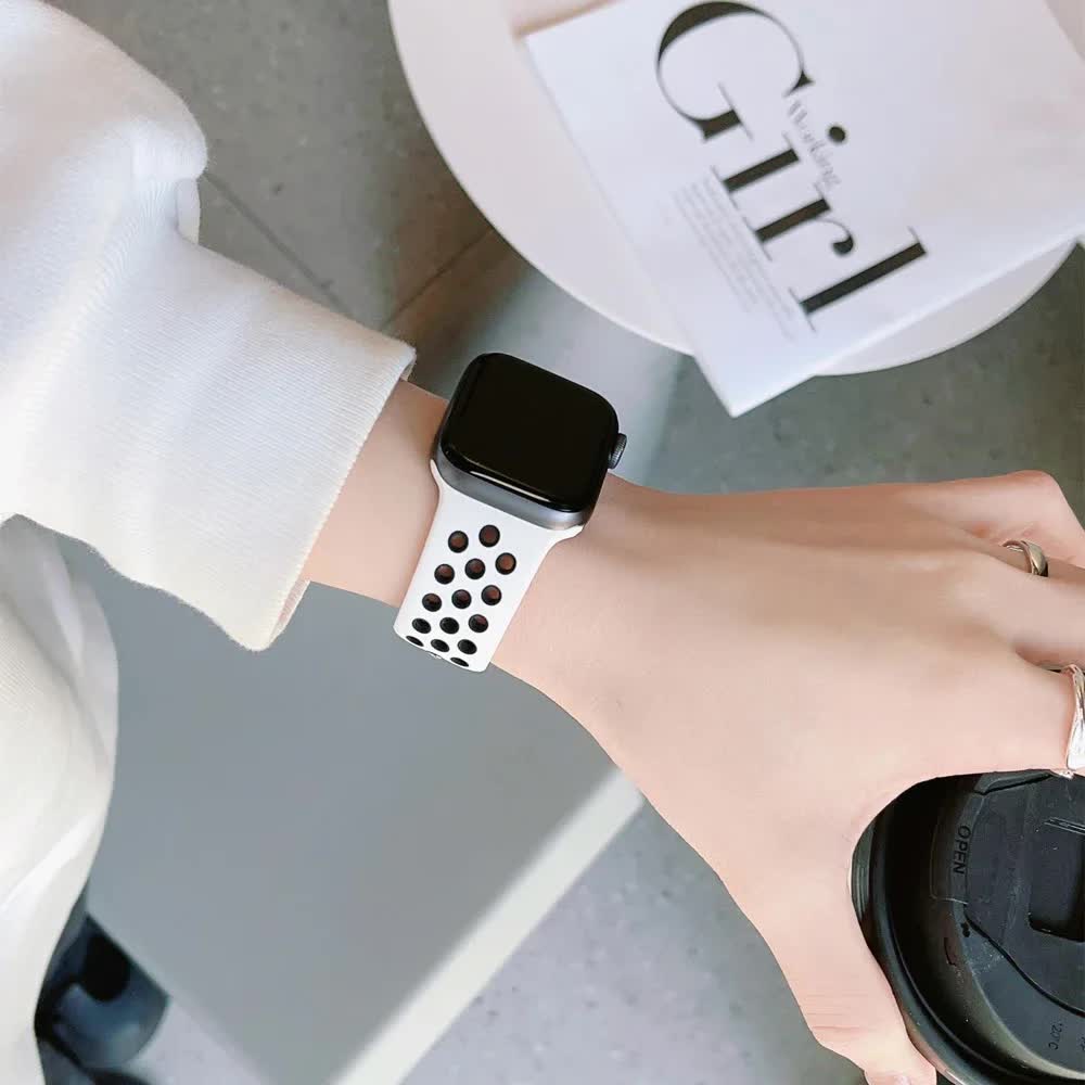 Compatible with Apple Watch Band Ultra 2, Series 9/8/7/6/5/4/3/SE, 45mm 49mm 44mm 40mm 41mm 42mm, Black Pink, 15 Pack — image 4