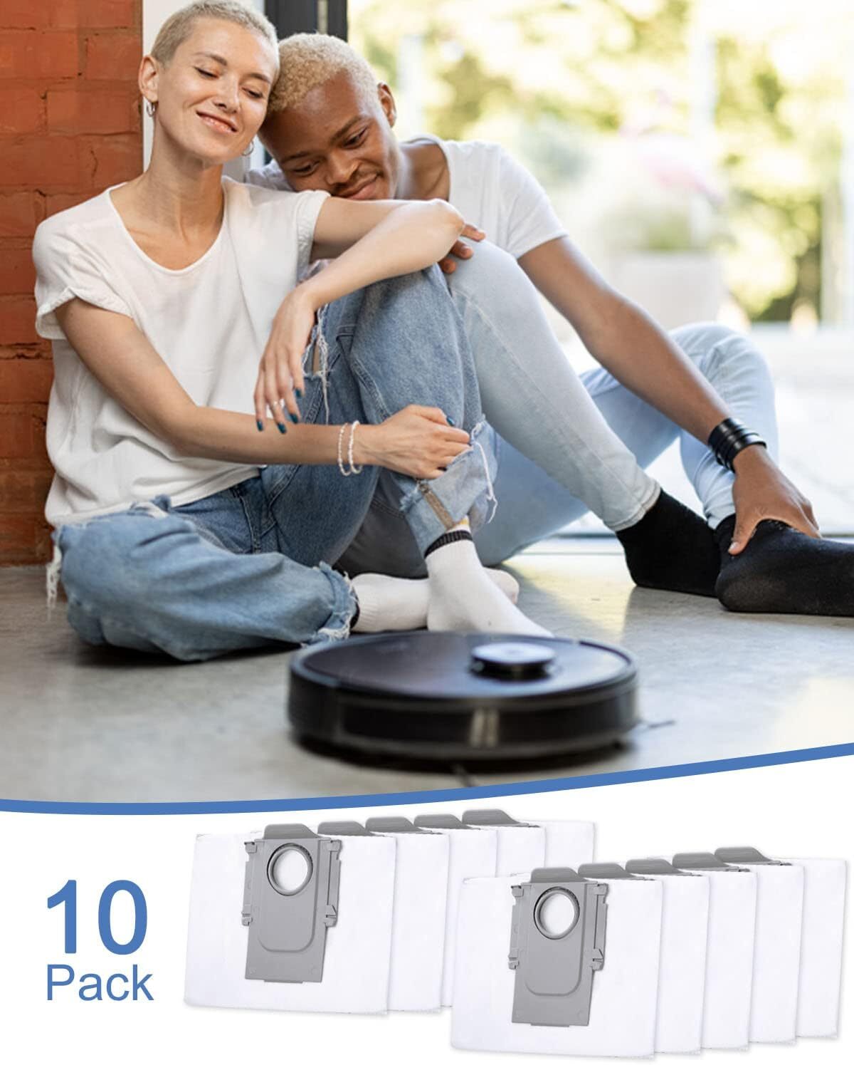 Suitable for Roborock S8 Pro Ultra S7 MaxV Ultra S7 Pro Ultra Q7 Robot Vacuum Cleaner Bags 10 pcs compatible — image 6