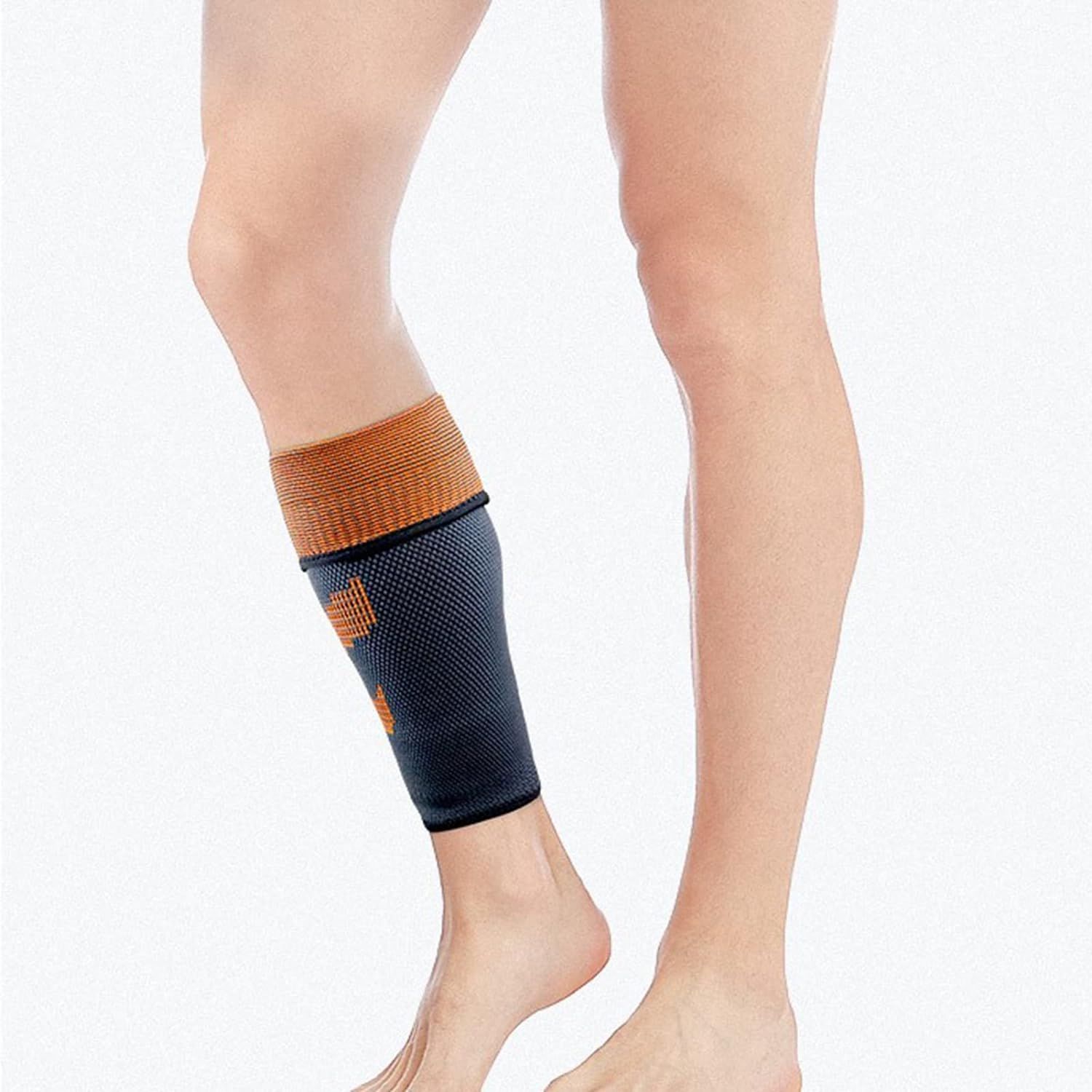 Calf Sleeve Lightweight Relieve Fatigue Calf Sleeve Wear- Fitness Supplies Red L (Color: Orange, Size: Medium)