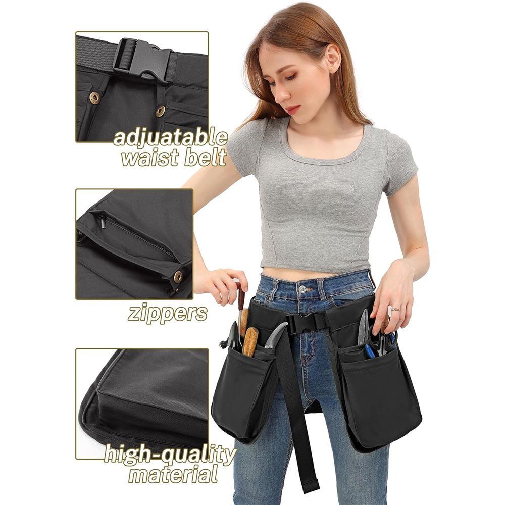 Dog Trainer Treat Pouch with Detachable Pockets, Hand Free Waist Belt Clip, Dog Handler Training Tools Storage Waist Pockets for Men and Women, also Used to — image 3