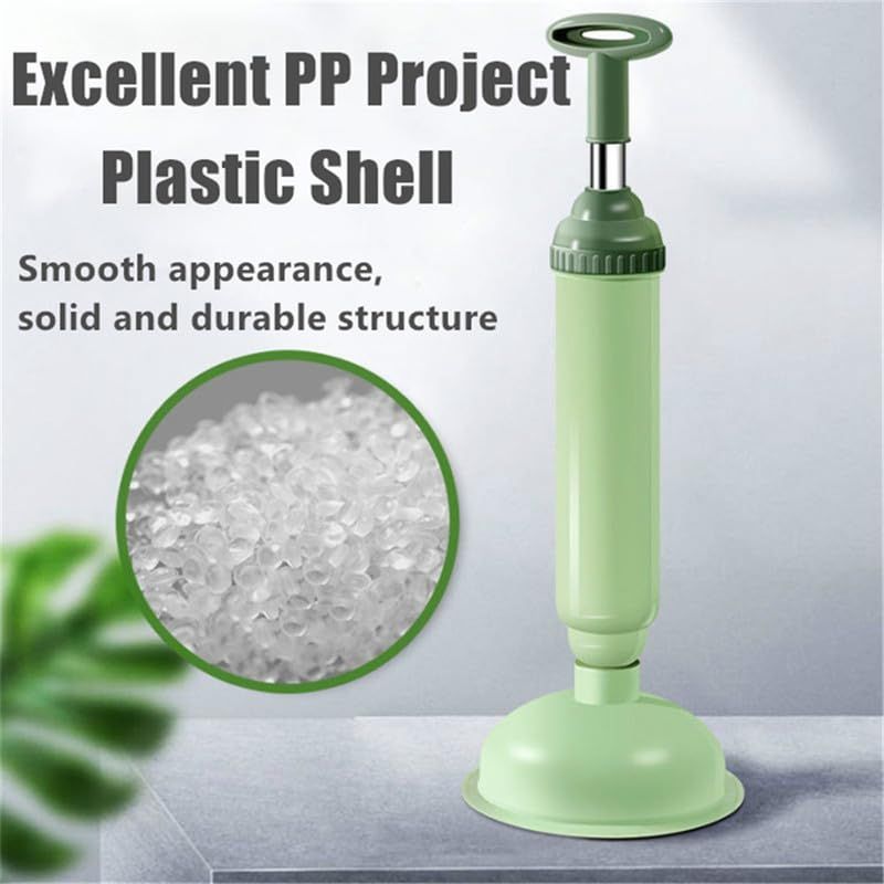 High Pressure Toilet Unblock a Shot, 2024 Upgraded Toilet Plunger Kits, High Pressure Toilet Pipe Plunger Air Drain (Green,1pcs) — image 4