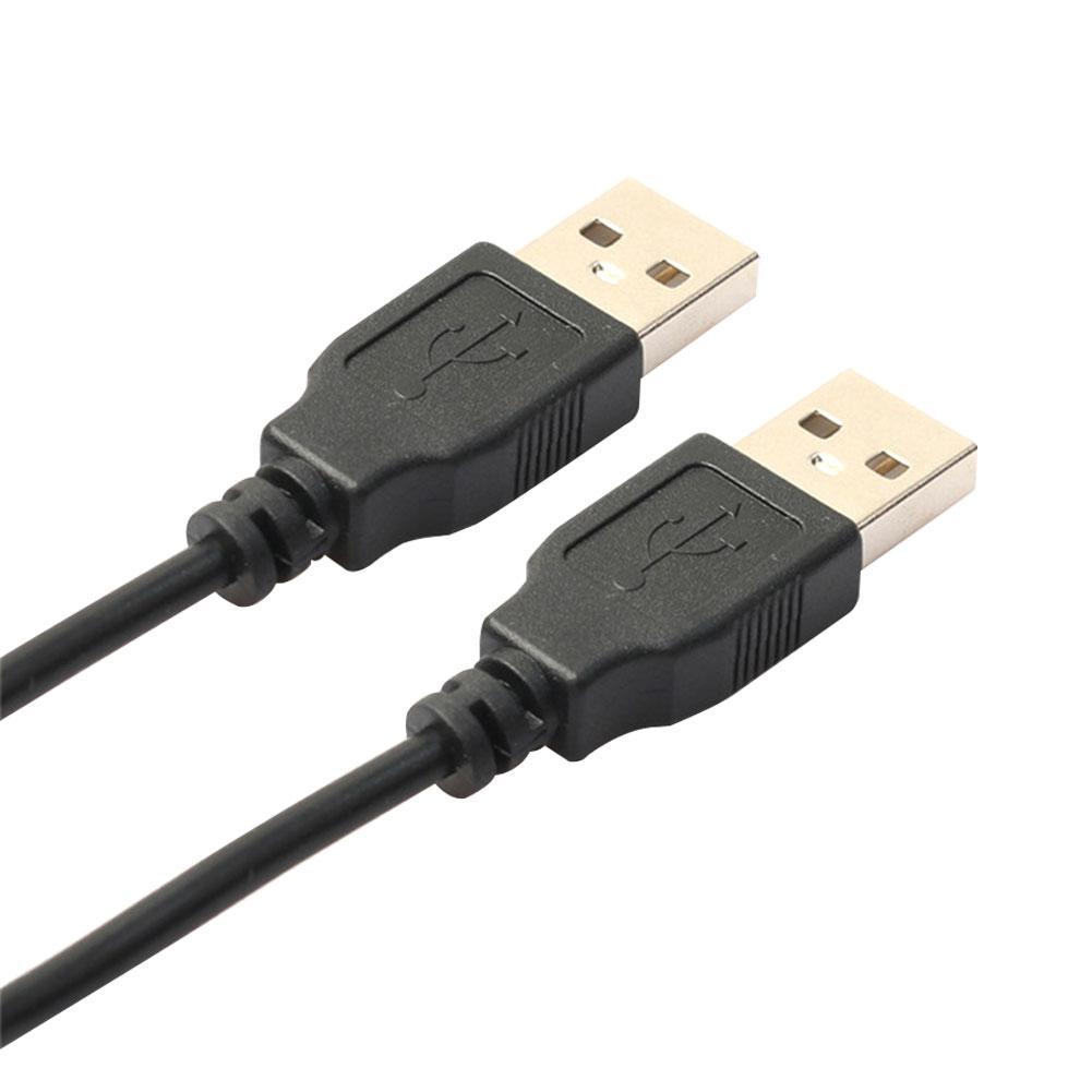 USB 2.0 Type A Male to USB A Male Sycn Data Charger Cable Cord 50cm Black F7V4 — image 4