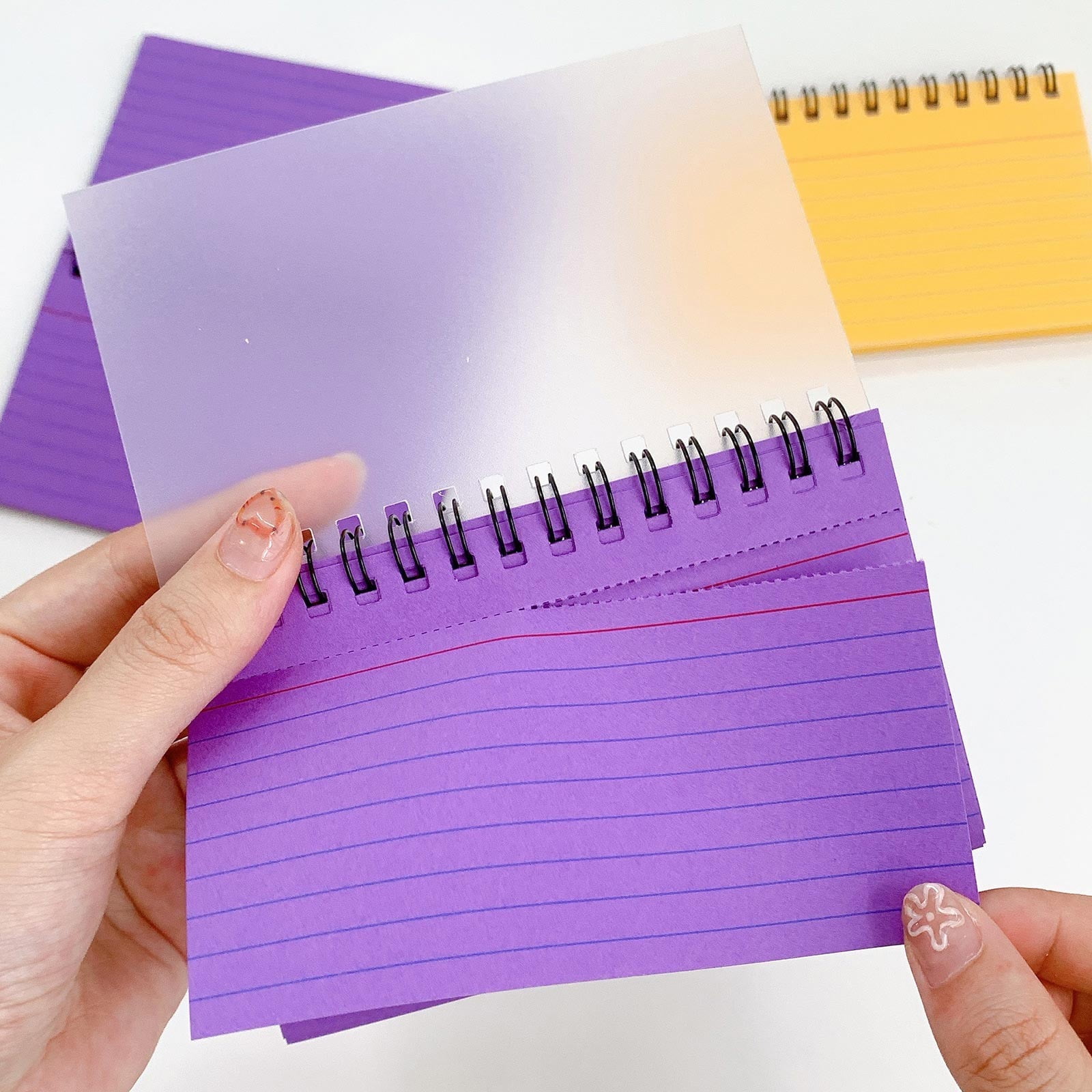 50 Pieces Multicolor Index Cards 3x5 Inches Ruled Index Cards Sprial Note Taking Paper in Multiple Colors for Schǒ-ǒl Learning Memory Recipe Memo Scratch Pad — image 5