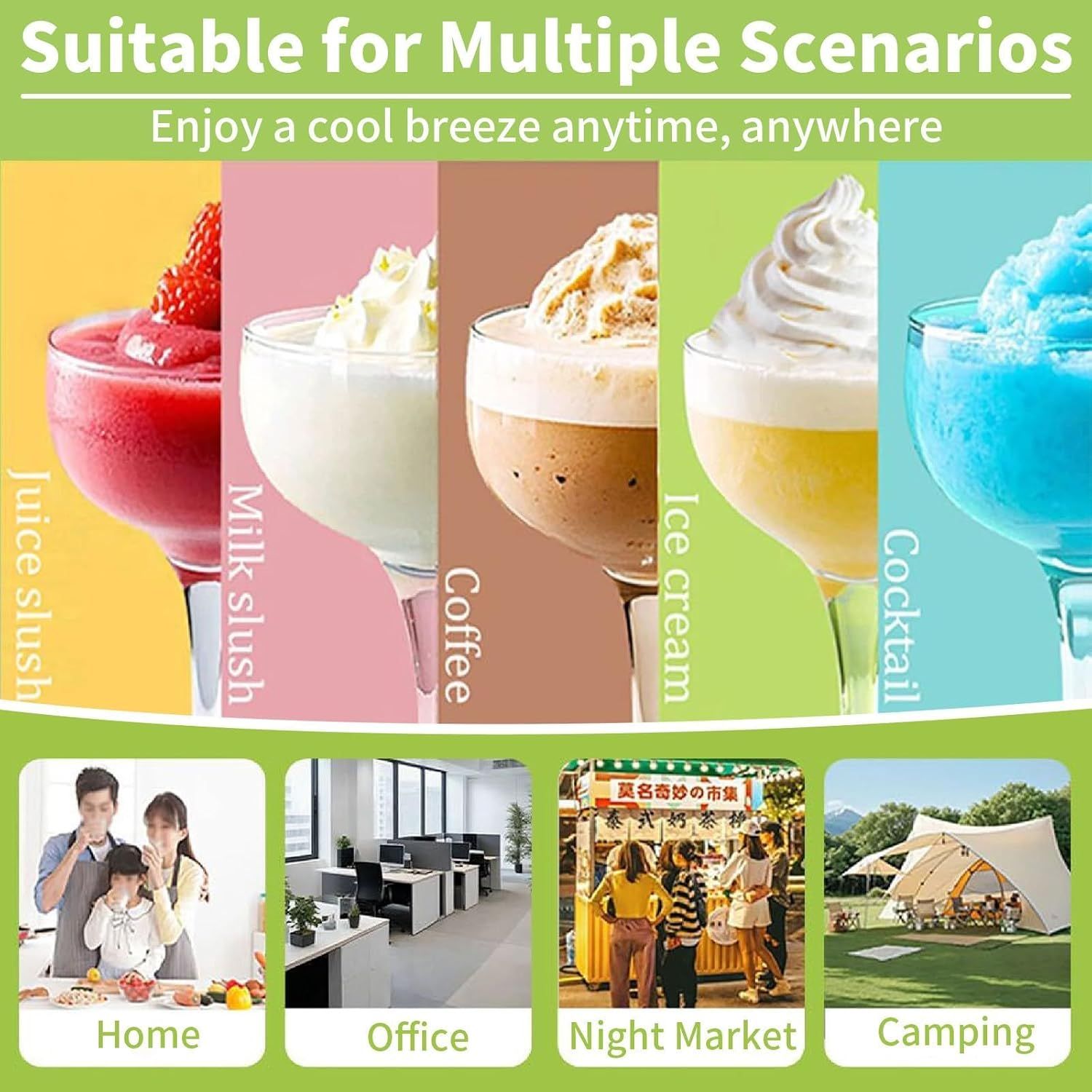 Slushie Machine for Home, No Ice Needed Frozen Drink Maker with 6 Preset Modes, 1.8L Capacity, LED Display, Self-Cleaning, Ideal for Margaritas, Milkshakes — image 3