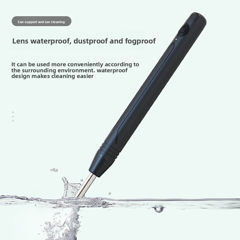 Smart Visual Ear Wax Removal Tool with HD Camera WiFi Wireless Otoscope Ear Cleaner 3.5mm Ultra Slim Lens for iPhone Android Green — image 5