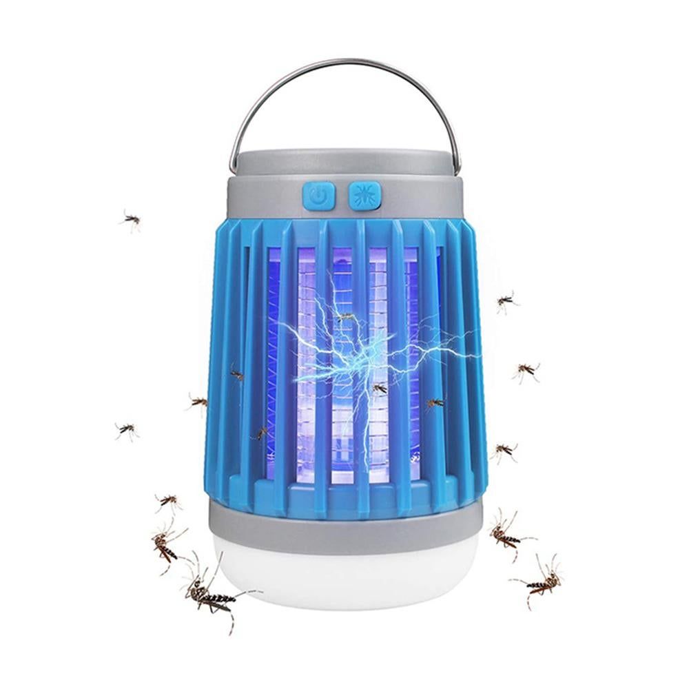 2pcs Solar and USB Mosquito Killer Camp Lamp Flashlight -Blue โ image 2