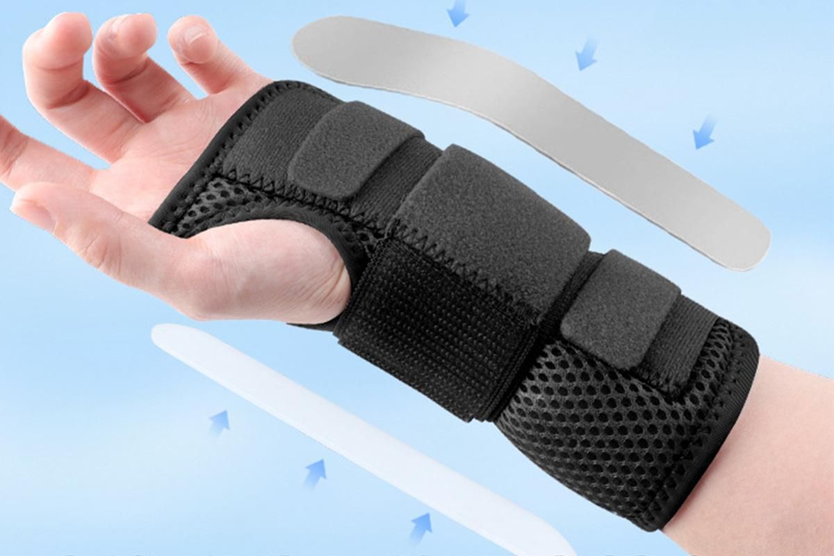 Adjustable Wrist Brace with Removable Steel Splint for Carpal Tunnel Support - Black & Left & L โ image 4